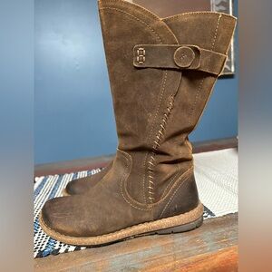BORN Leather Boots Style F51926 Size 9 /40.5 Oil Suede Leather Worn 1x